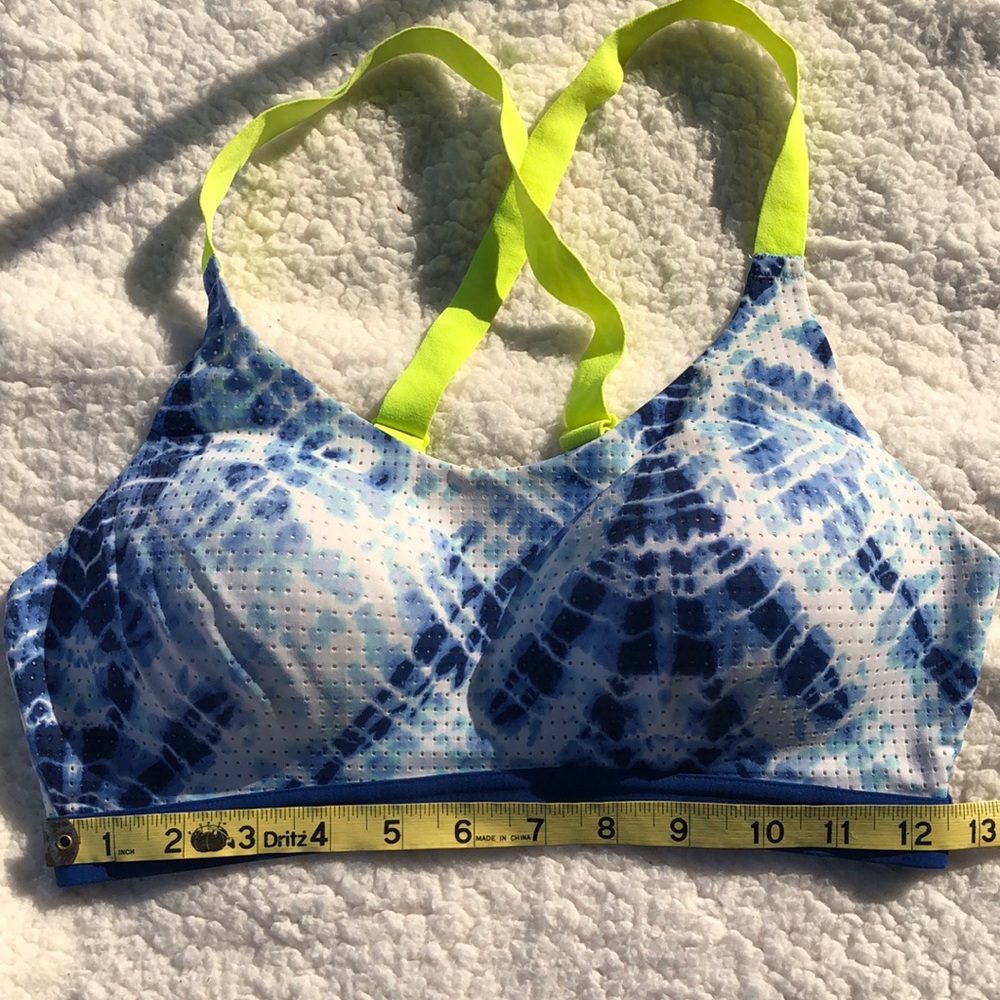 Victoria’s Secret VSX Sports Bra Tie Dye Blue 34C - Picture 11 of 13